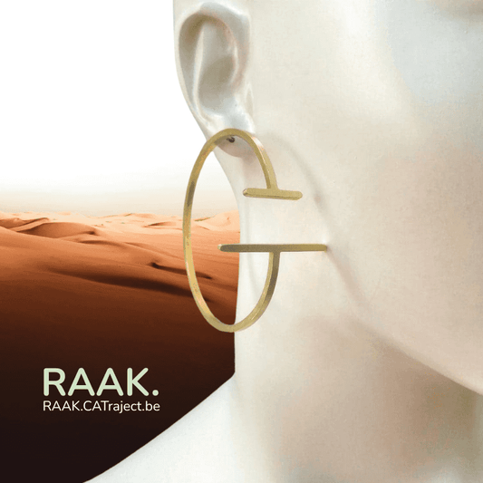 messing RAAK.Oorring HOEPEL met subtiel design voor sieraden