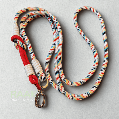 Kleurrijke verstelbare lanyard met telefoonhouder en sleutelring, lichtgewicht en praktisch voor onderweg