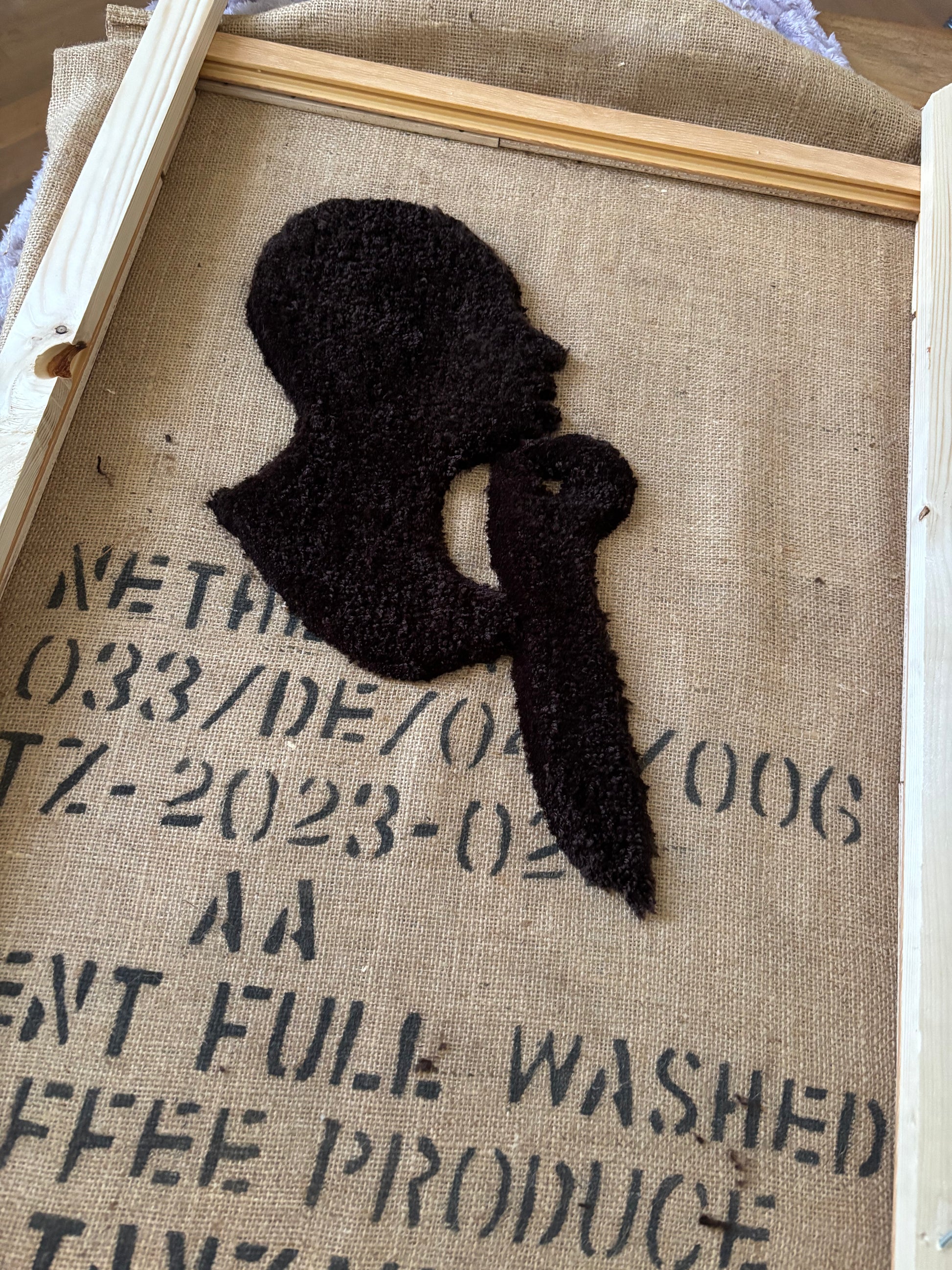 work in progress tuft wanddecoratie