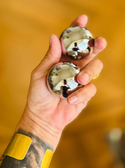 Verchroomde Baoding ballen voor handmassage en heling