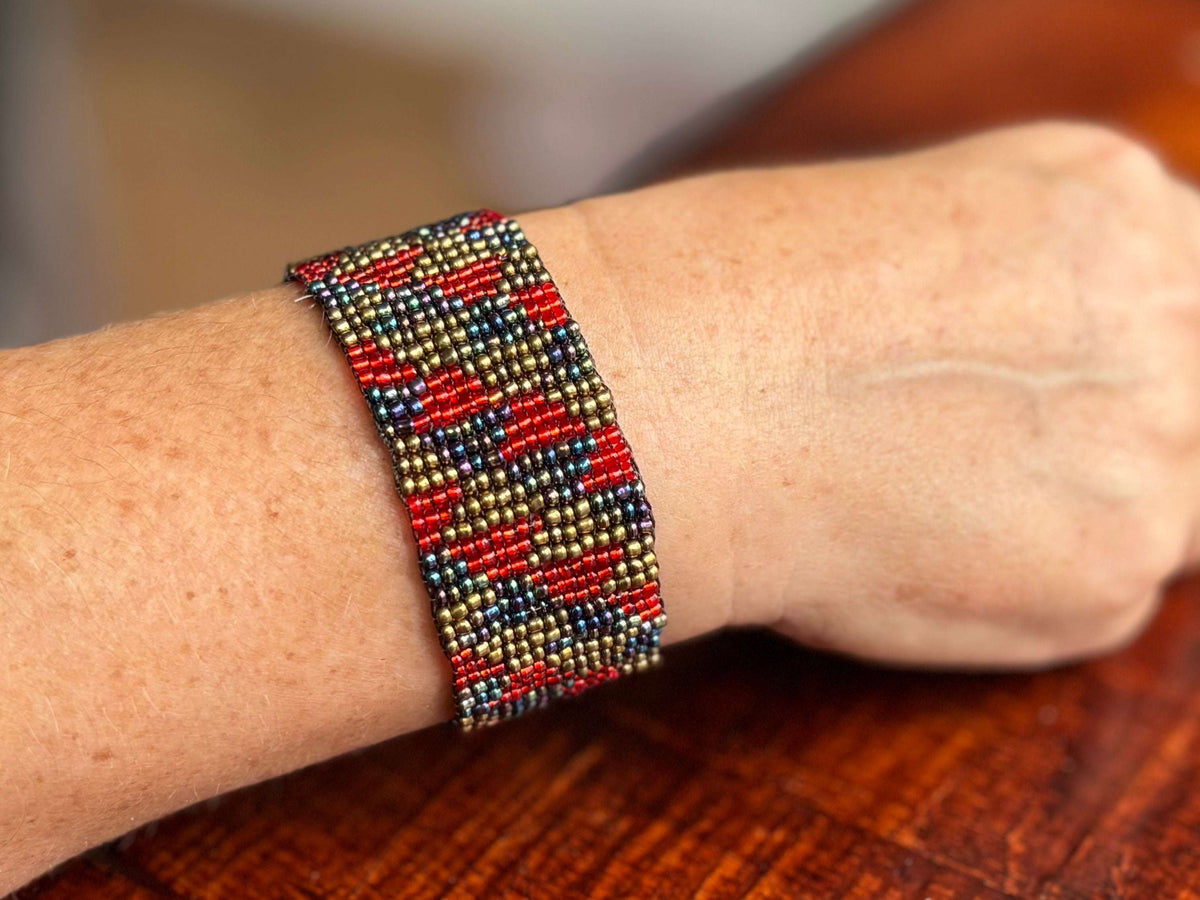 Kralenarmband MIRA, kleurrijk, handgemaakt, verstelbaar, voor dames