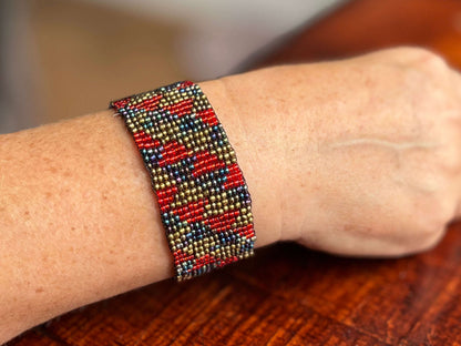 Kralenarmband MIRA, kleurrijk, handgemaakt, verstelbaar, voor dames