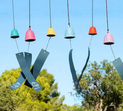 Kleurrijke windgong Japanse Iwachu Furin decoratie