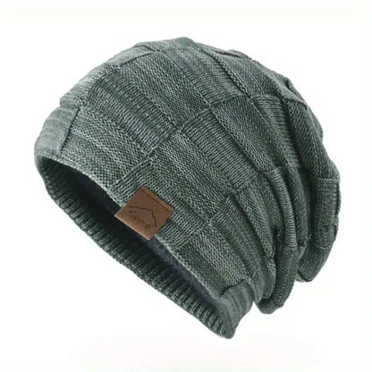 Groene gebreide beanie van RAAK voor warmte en casual stijl