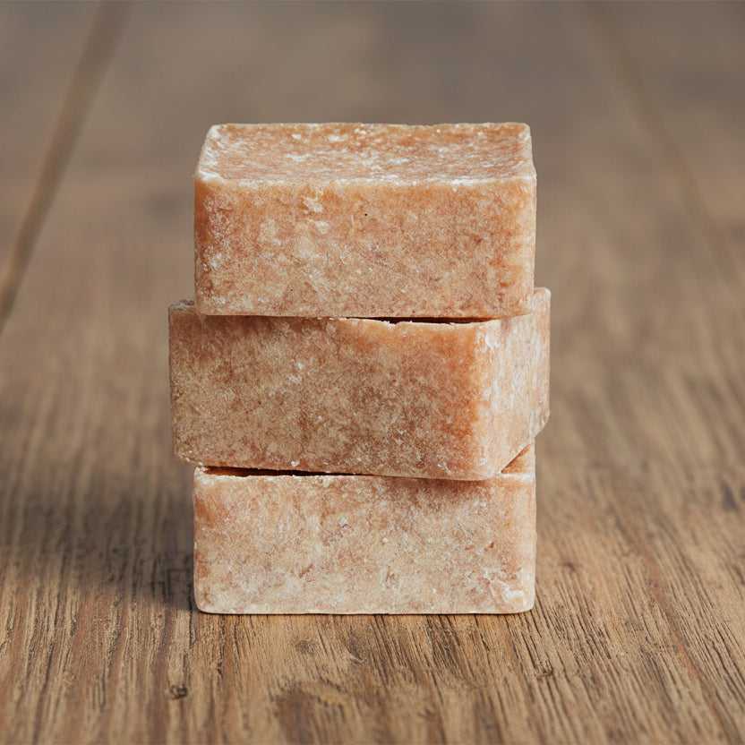 geurblokje en capiz schaaltje in terracotta kleur