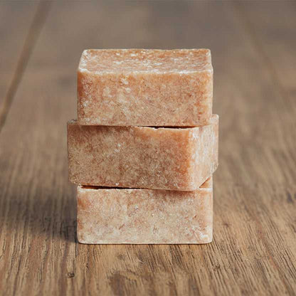 geurblokje en capiz schaaltje in terracotta kleur