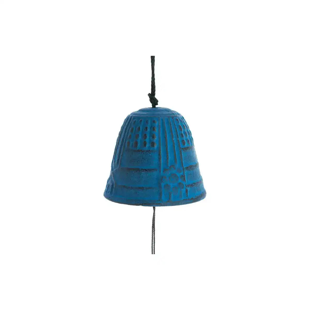 Decoratieve windgong met kleurrijke belletjes blauw